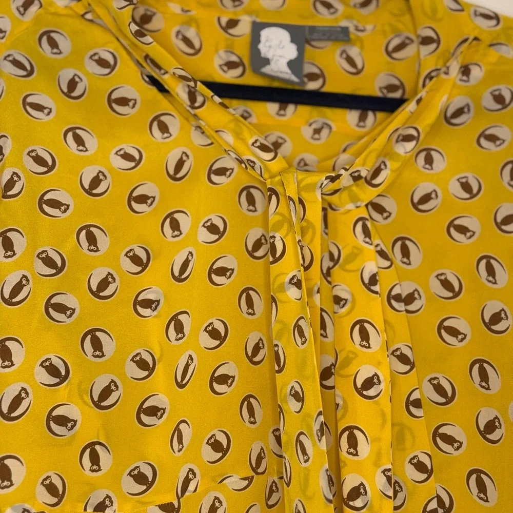 Girls From Savoy Silk Blouse Anthropologie - Picture 2 of 6